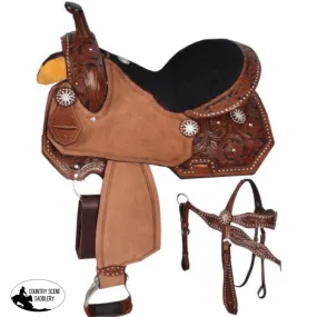 15", 16" Double T  barrel style saddle set.