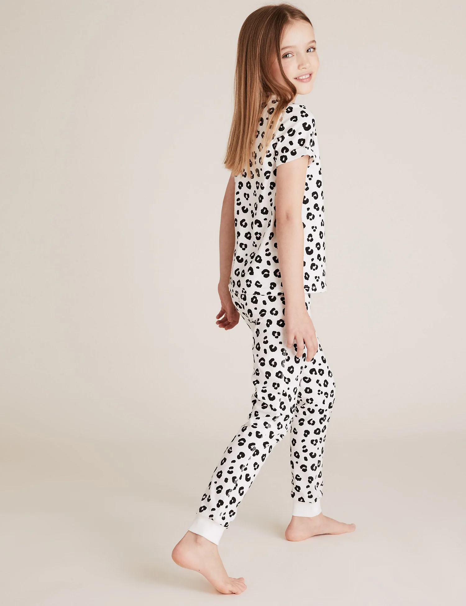 2pk Pure Cotton Leopard Pyjama Sets