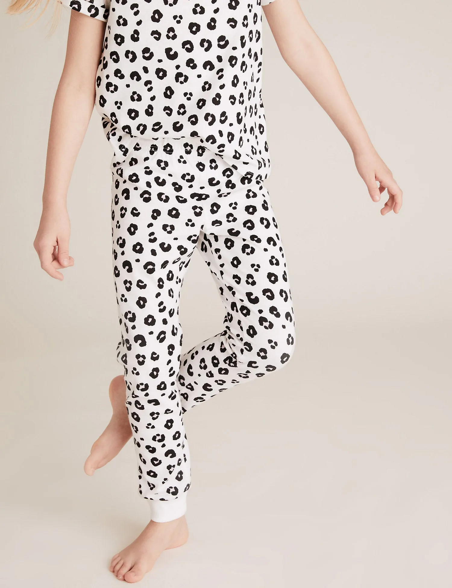 2pk Pure Cotton Leopard Pyjama Sets