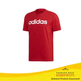 Adidas Essentials Linear Logo Tee Scarlet / White