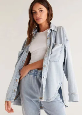 All Day Knit Denim Jacket - Washed Indigo