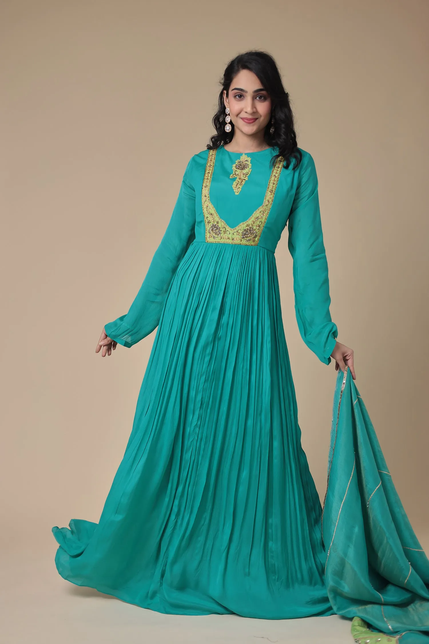 Anarkali Georgette with Embroidery