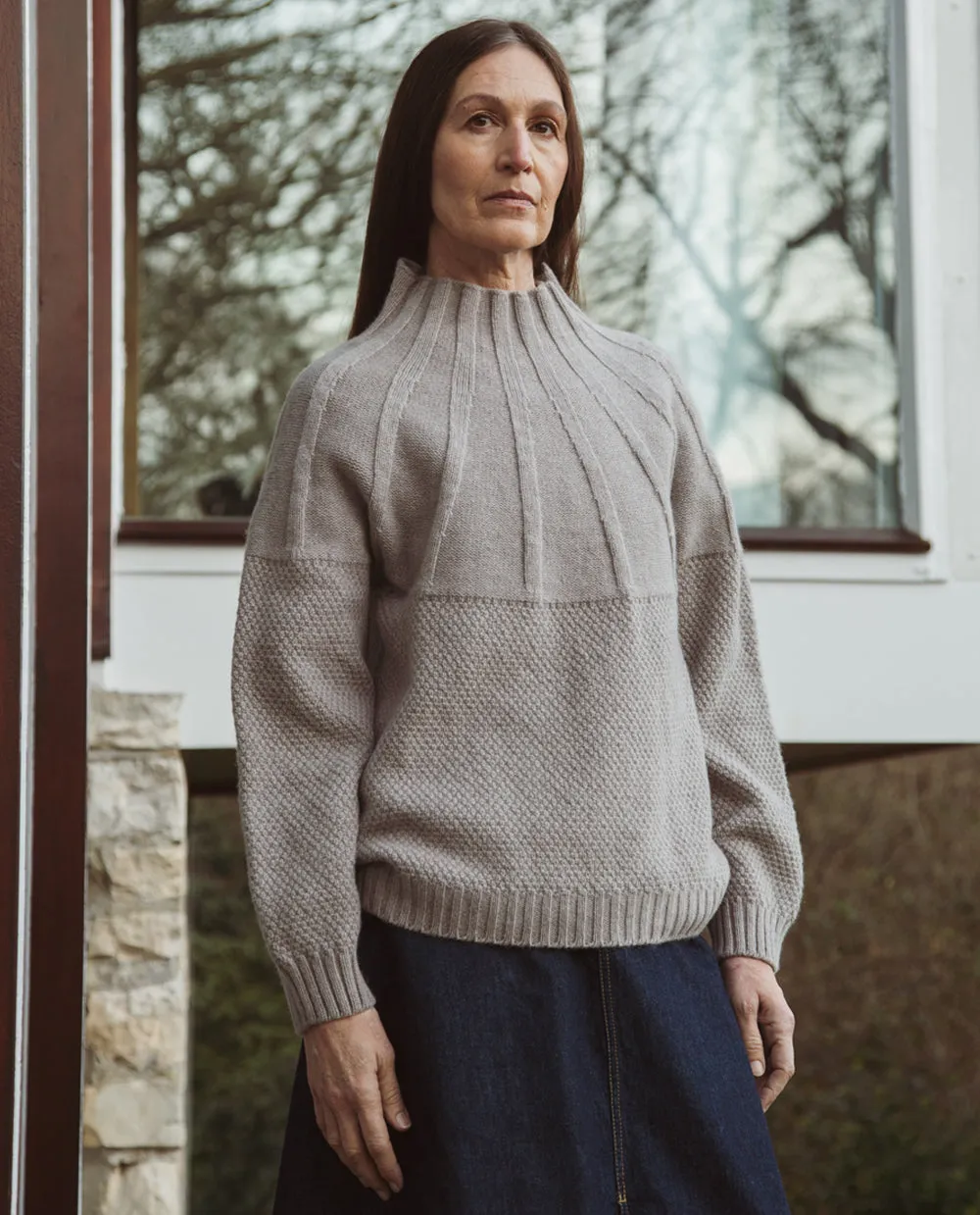 Blanche Lambswool Jumper In Drift