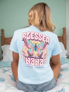 'Blessed Nana' Butterfly Short Sleeve Tee by Simply Southern