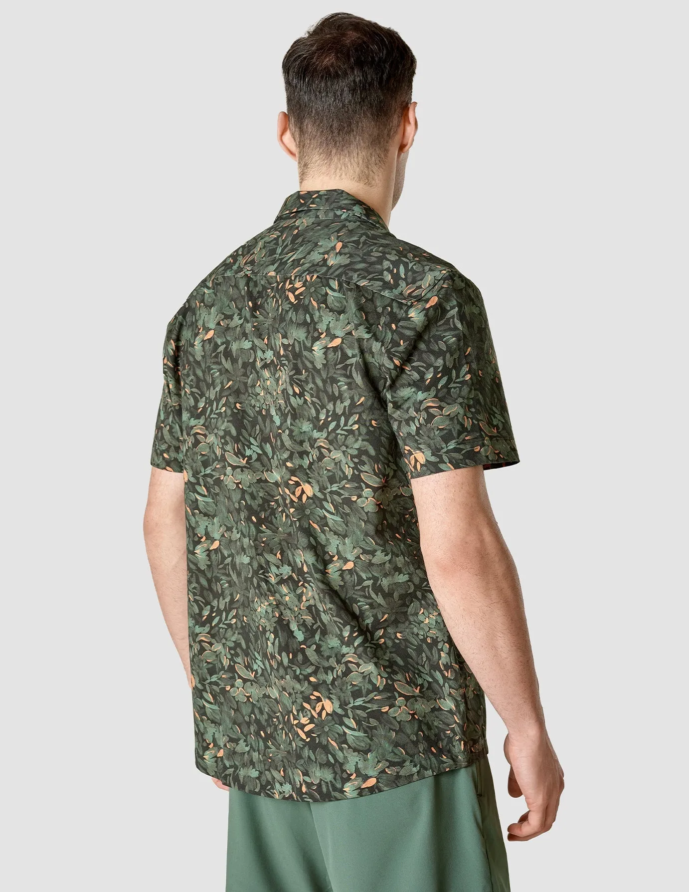 Bowling Short Sleeve Shirt Forest Night