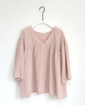 Carlotte Organic Cotton Top In Rose