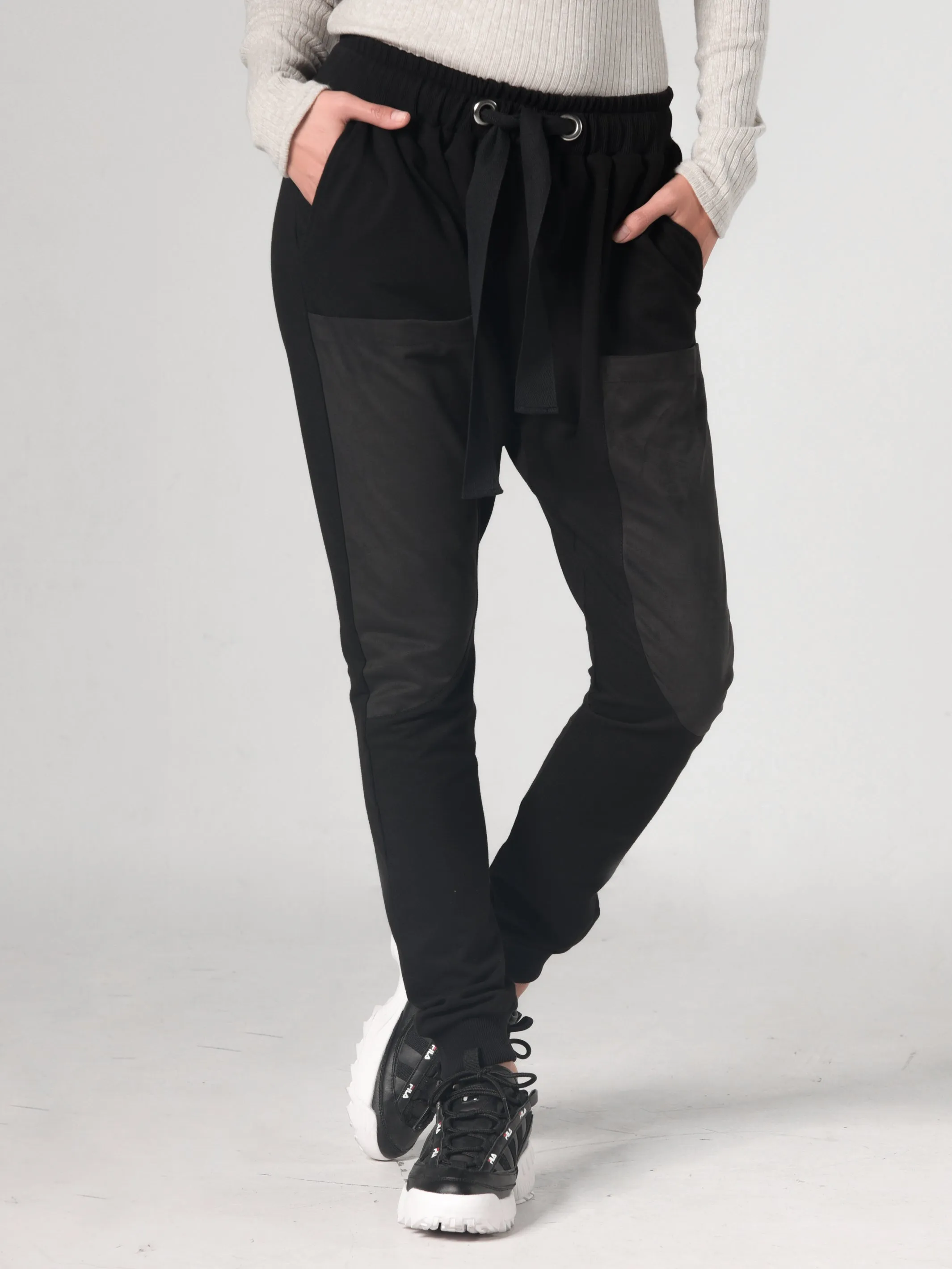 Casual Elastic Waist Pants