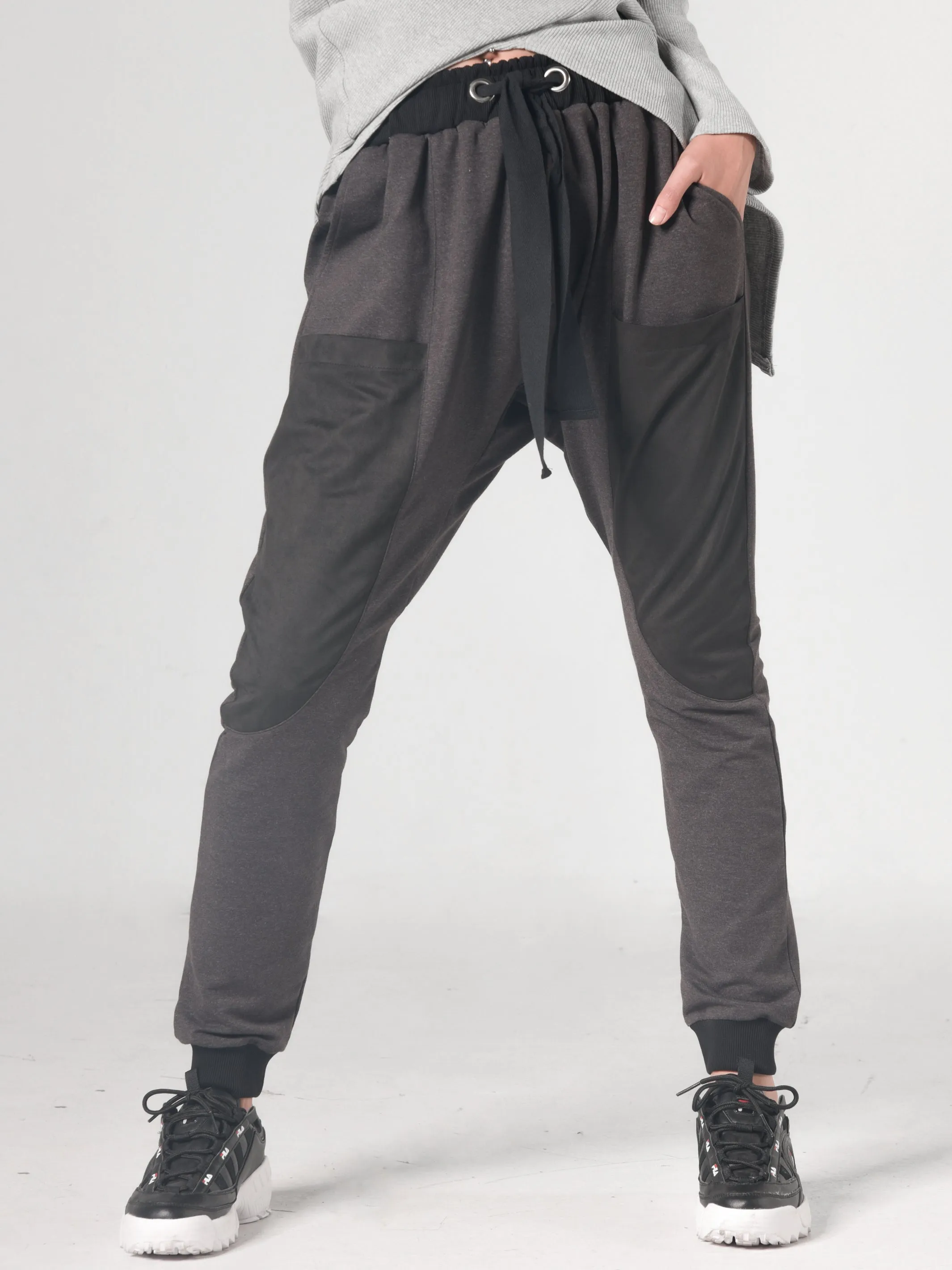 Casual Elastic Waist Pants