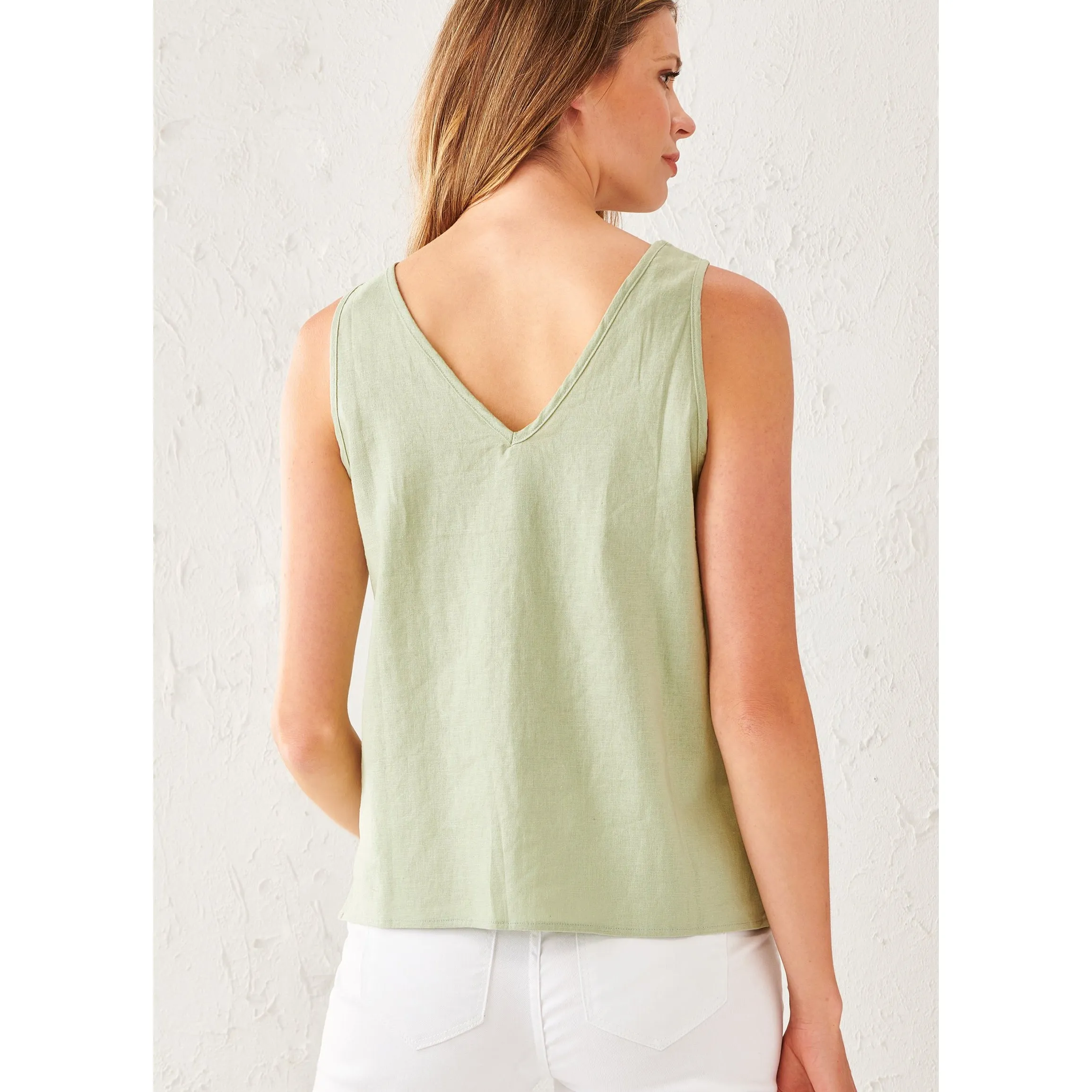 Charlie Paige Linen Woven Top