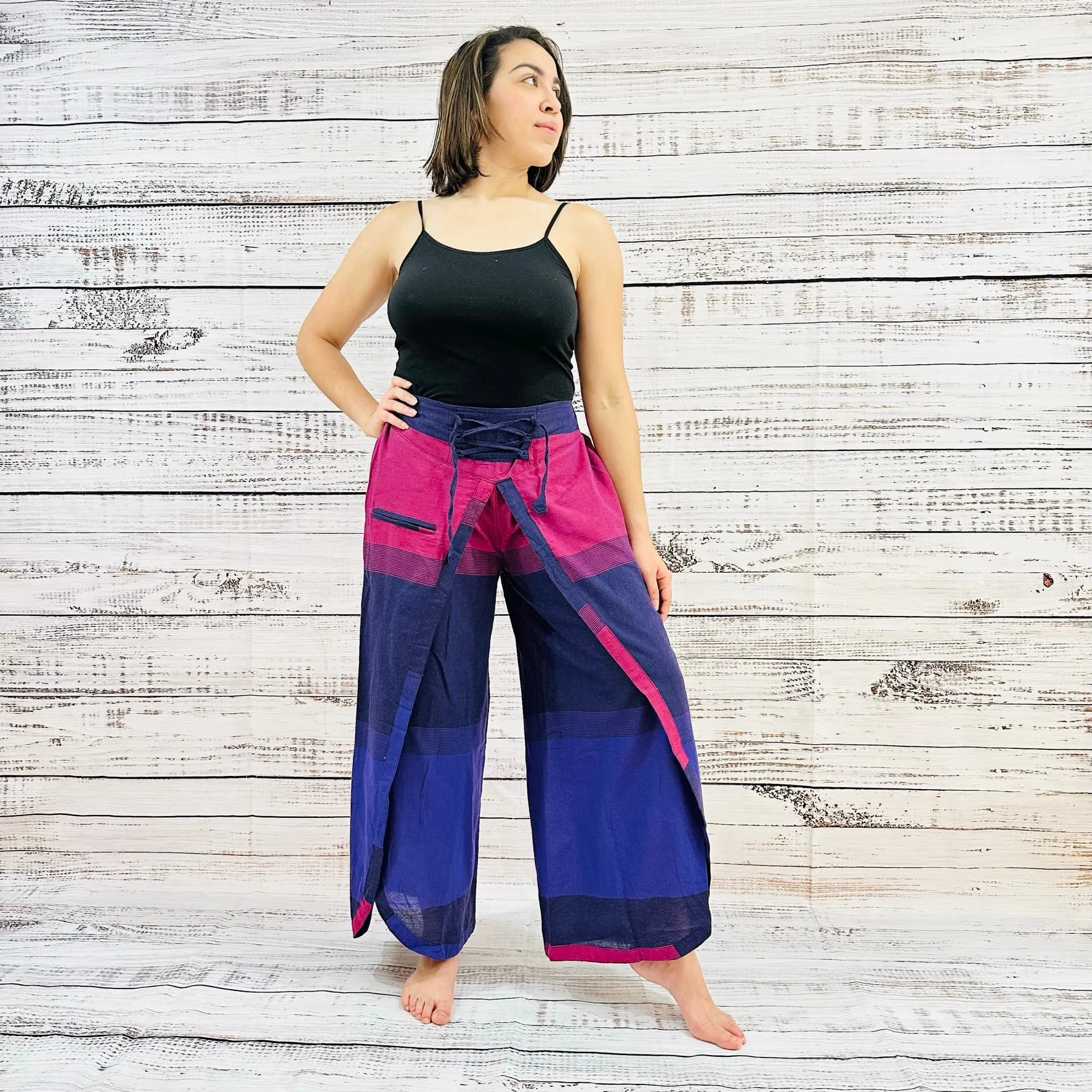 Cotton Printed Double Layer Palazzo Pant