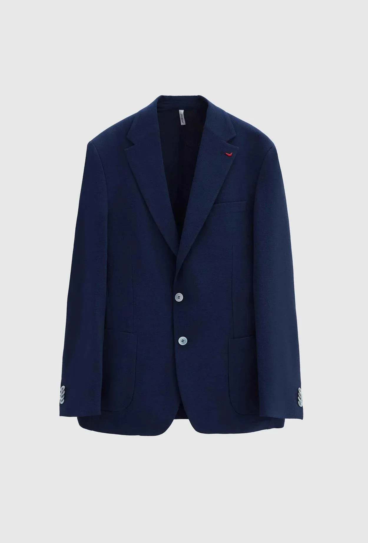 Ds Damat Slim Fit Navy Blue Dobby Fabric Jacket