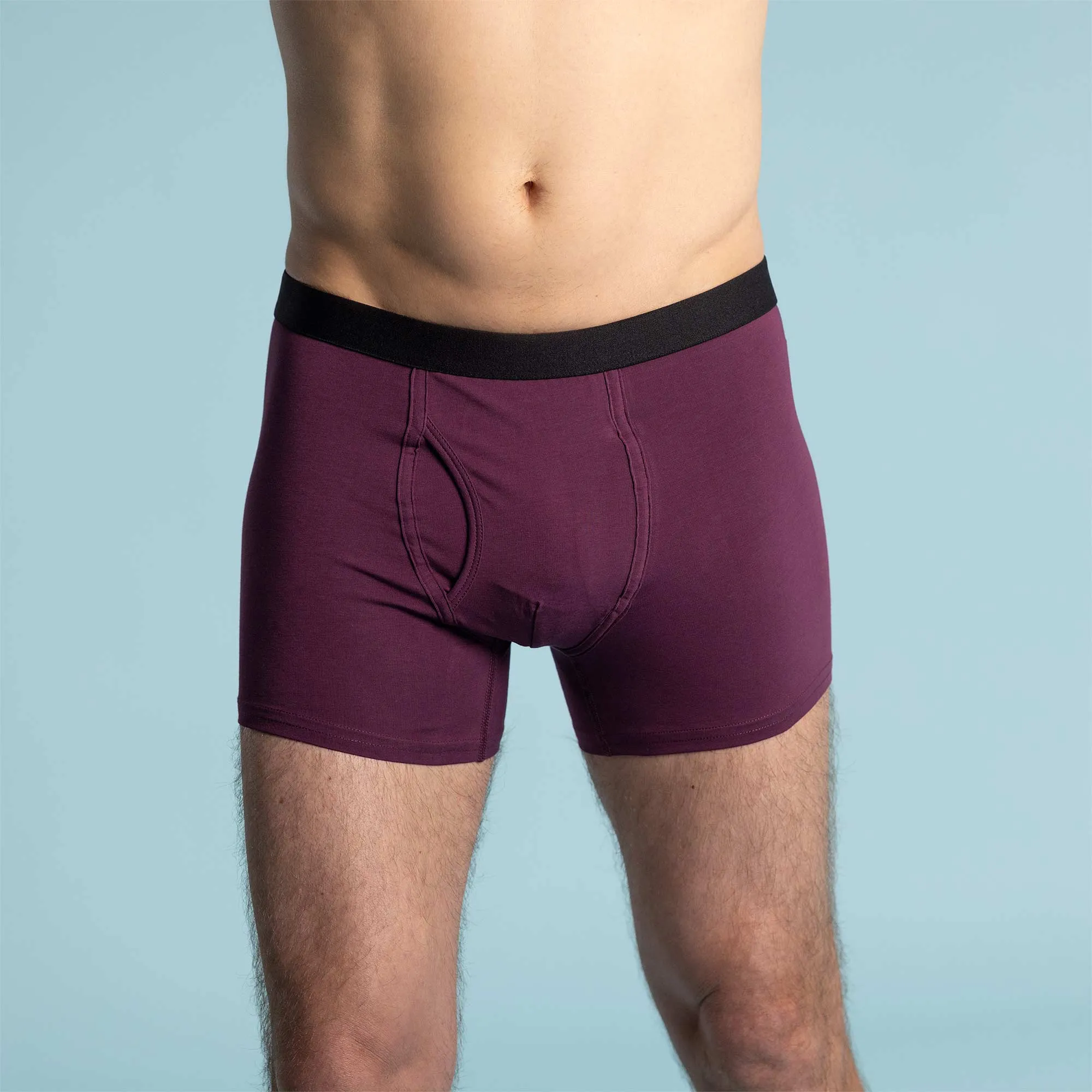 ESSEX Organic Cotton Sports Boxer Briefs (Gusset Crotch)