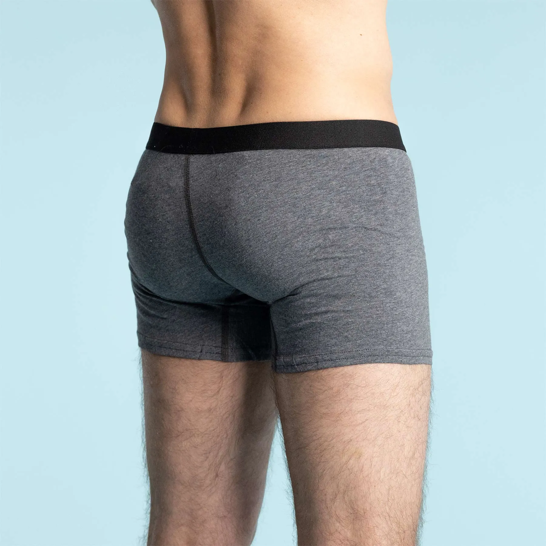 ESSEX Organic Cotton Sports Boxer Briefs (Gusset Crotch)