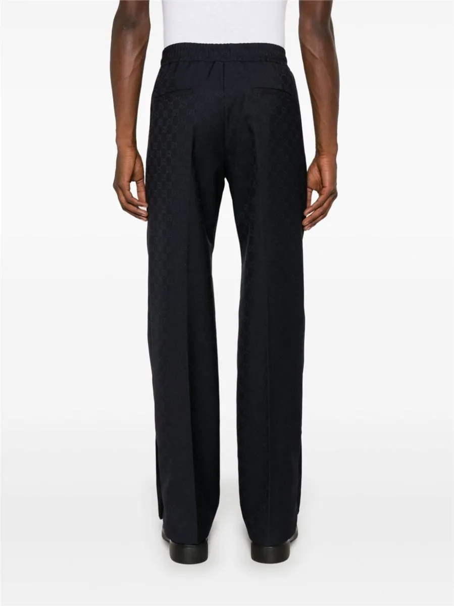 GG SUPREME-JACQUARD STRAIGHT TROUSERS