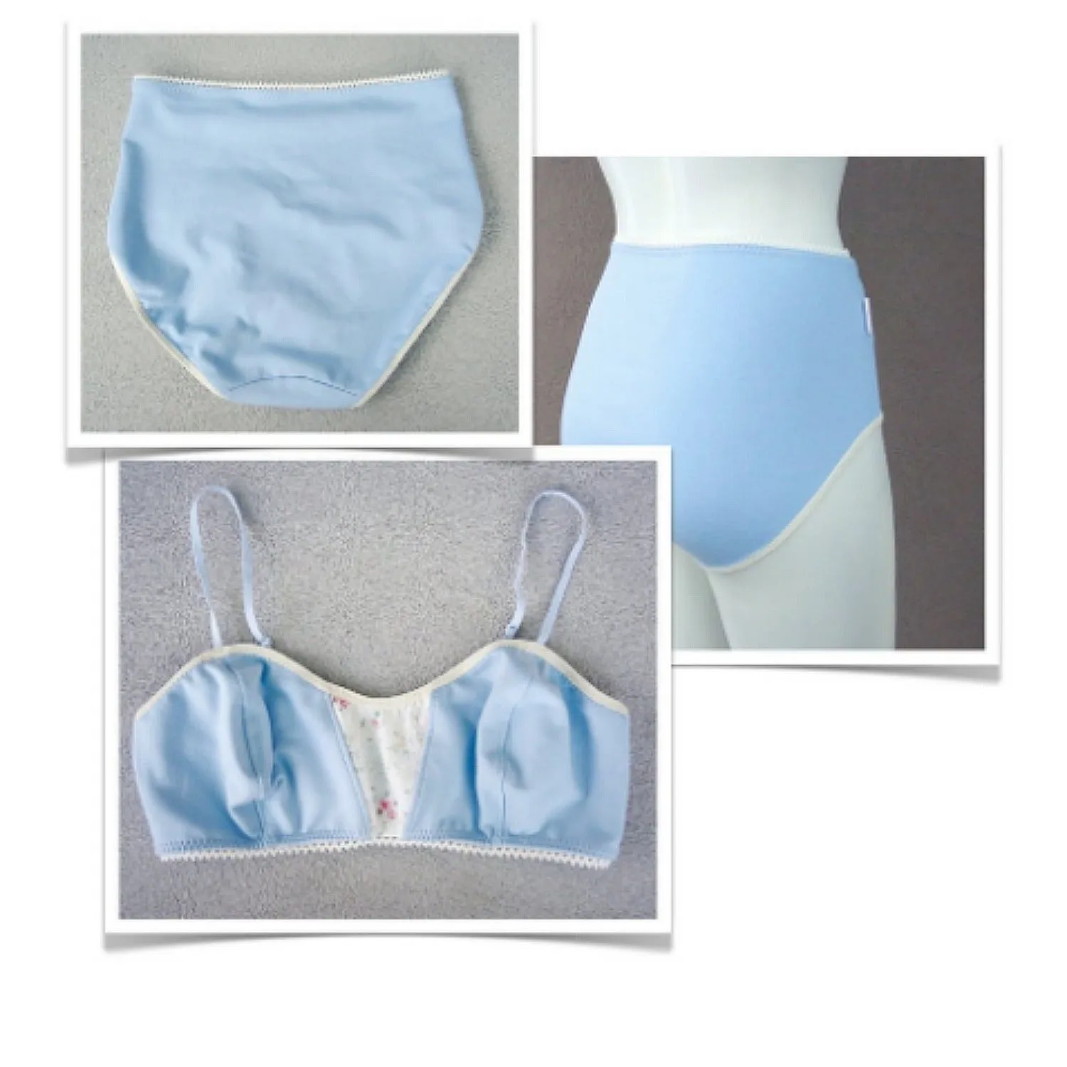 High-cut cotton underwear brief