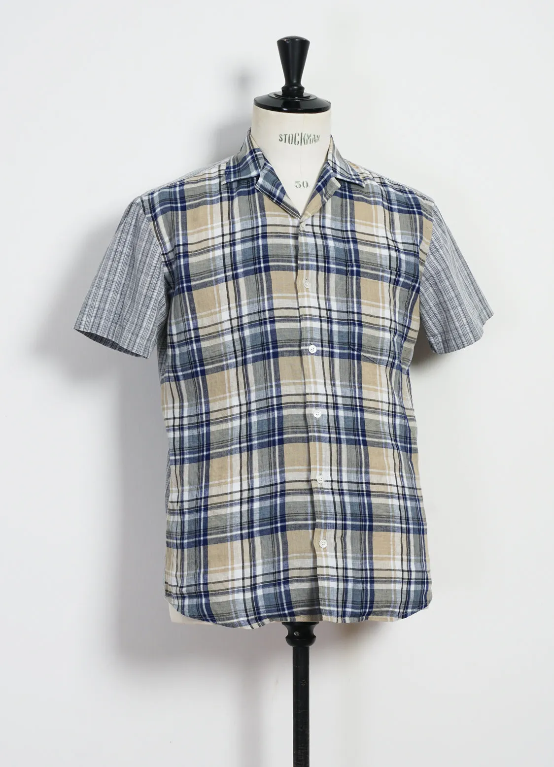 JONNY | Short Sleeve Shirt | Blue Checks