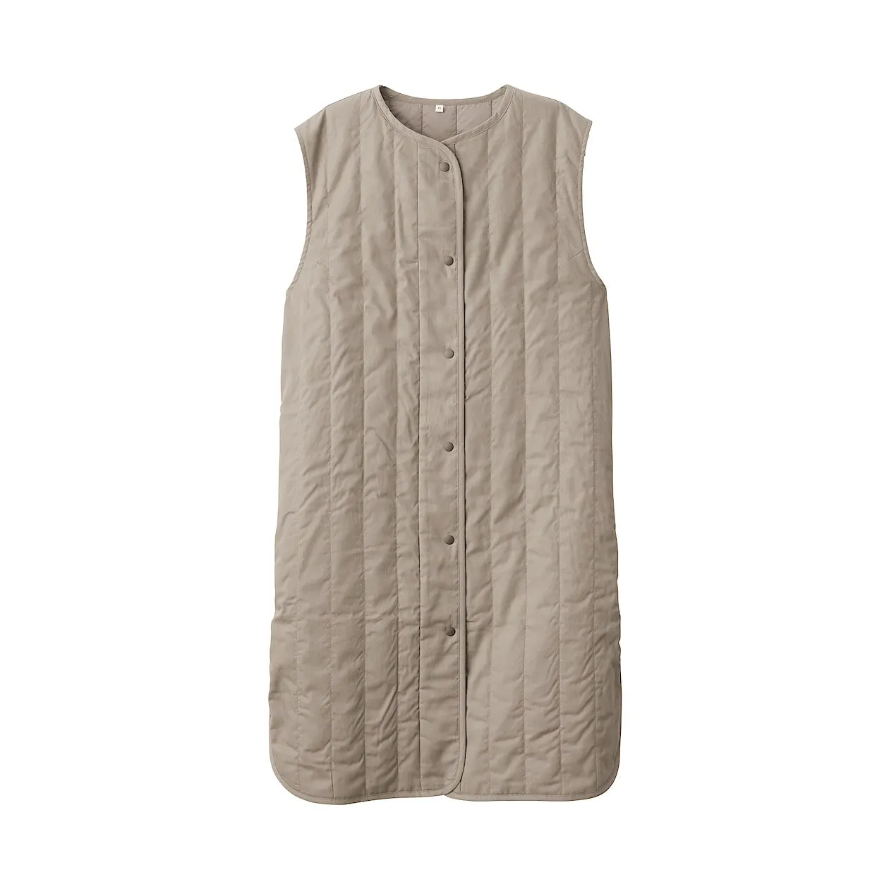 Kapok Blend Padded Long Gilet Vest