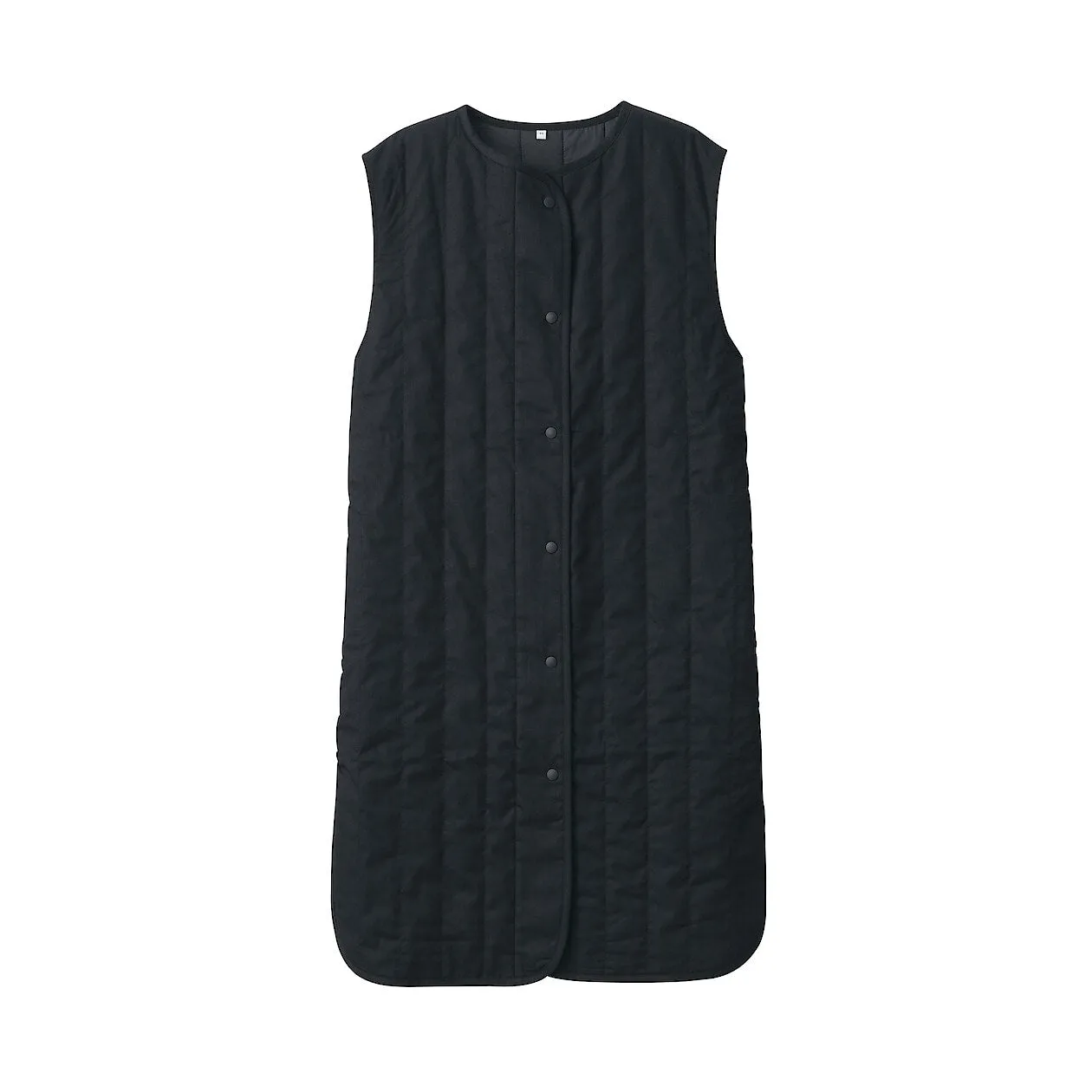 Kapok Blend Padded Long Gilet Vest