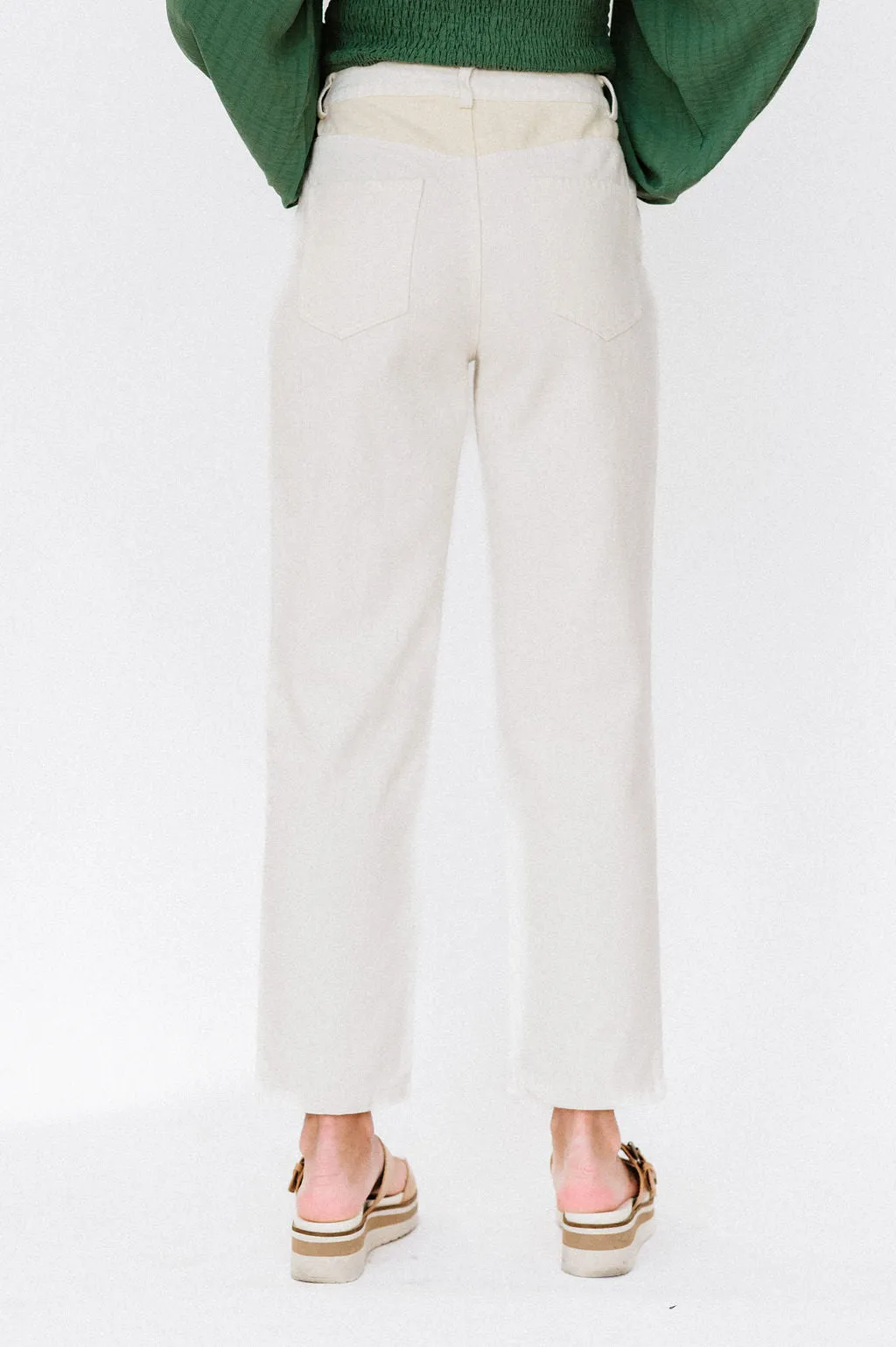 Kirsten Color Block Twill Pants