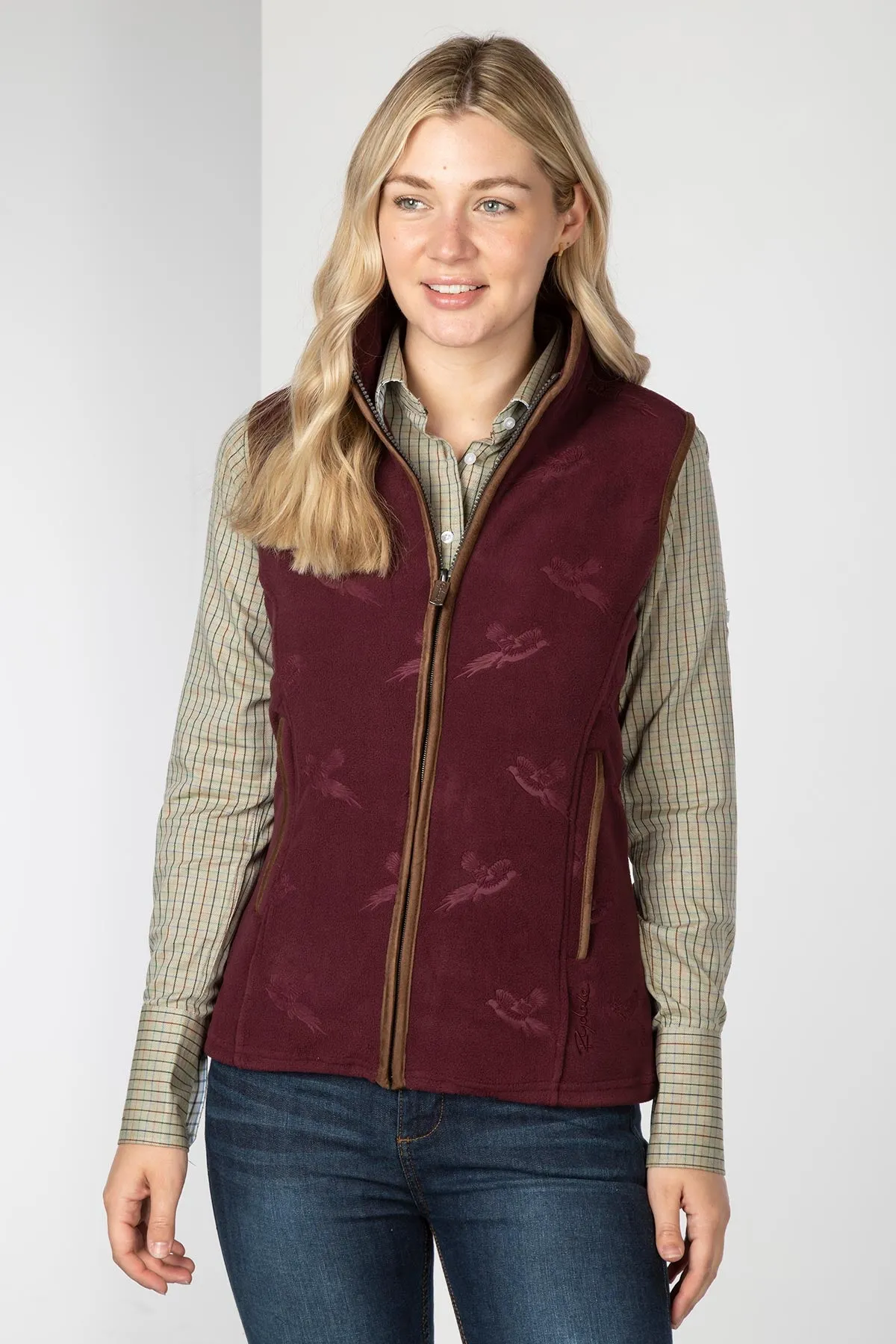 Ladies Pheasant Fleece Gilet - Haxby