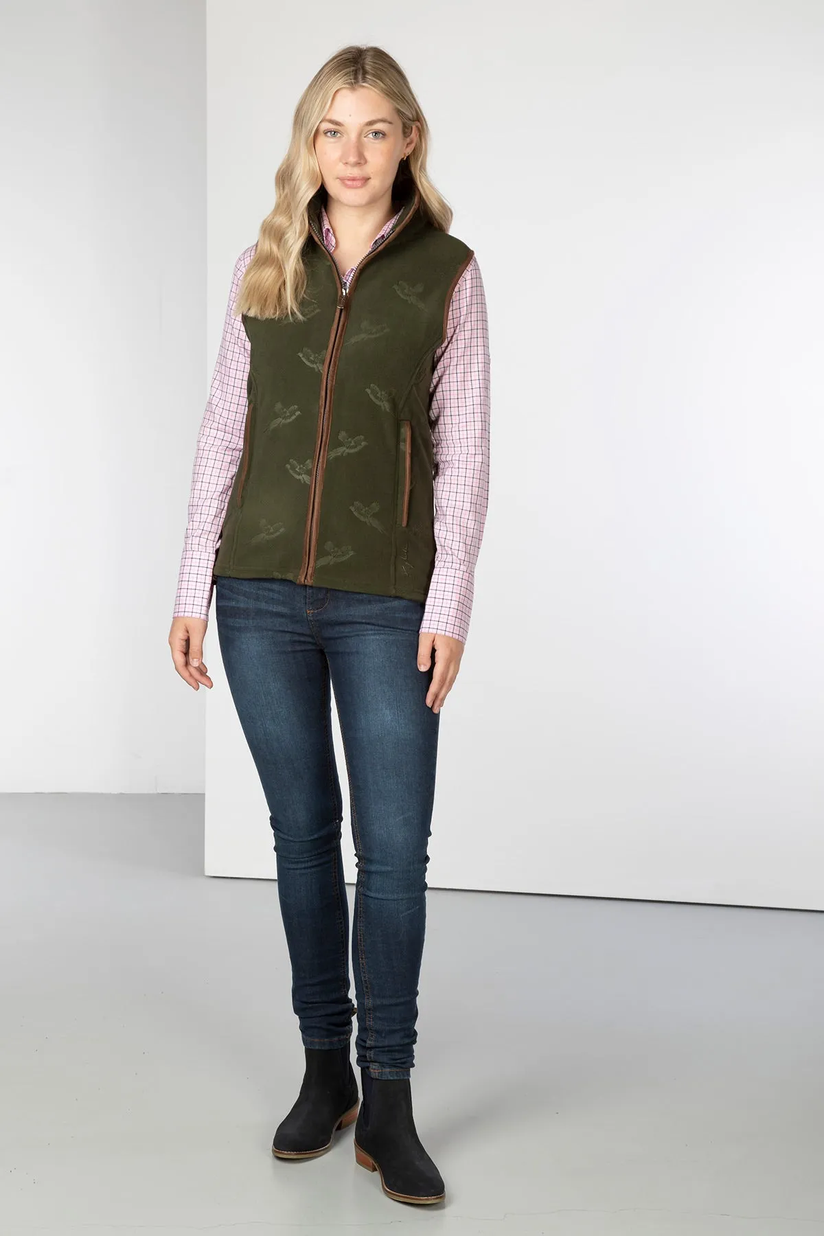 Ladies Pheasant Fleece Gilet - Haxby