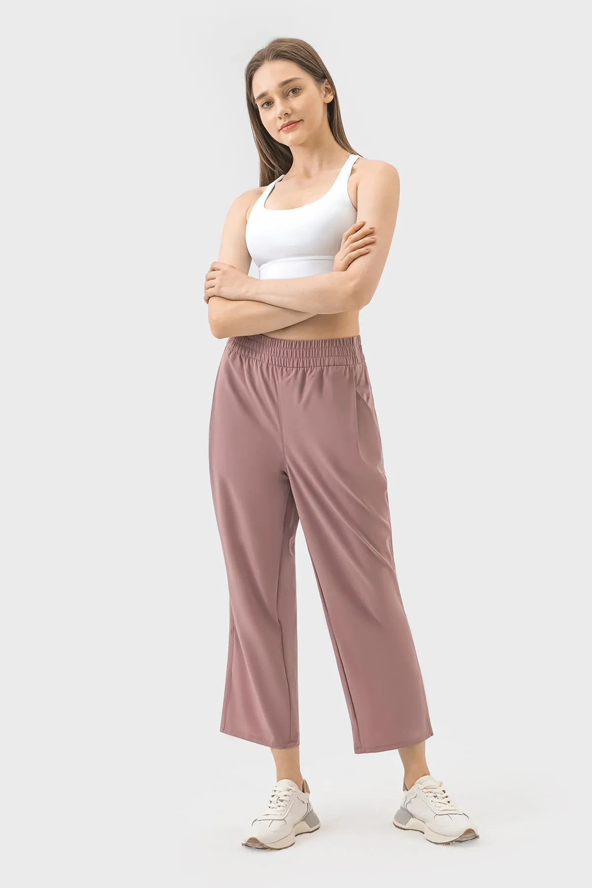 Loose Fit Quick-Dry Cropped Sports Pants