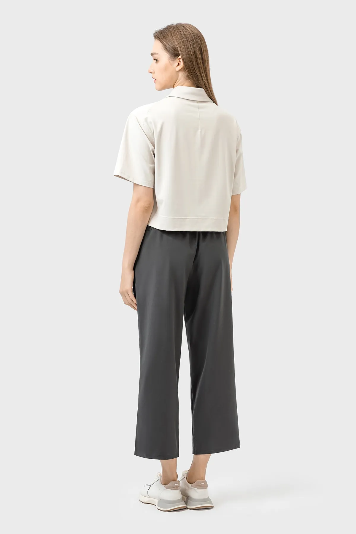 Loose Fit Quick-Dry Cropped Sports Pants