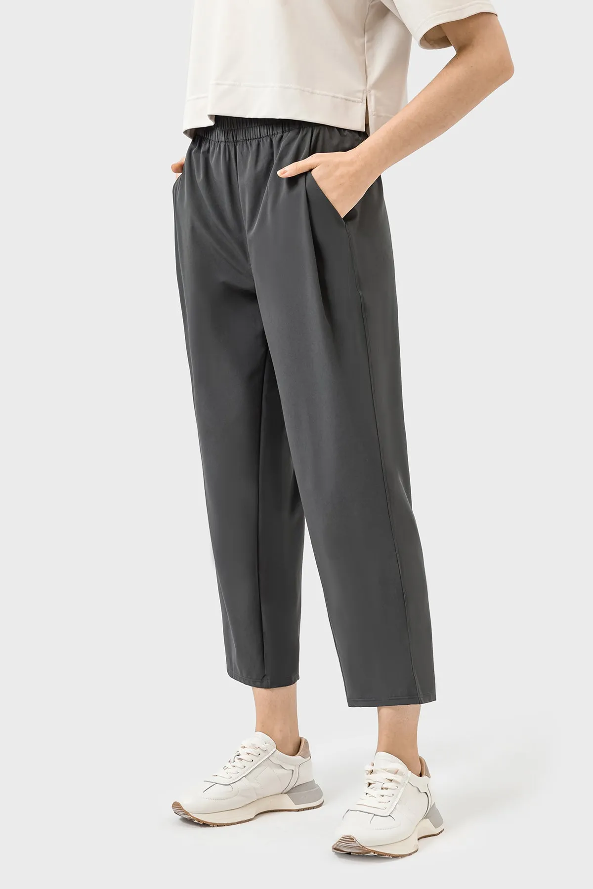 Loose Fit Quick-Dry Cropped Sports Pants