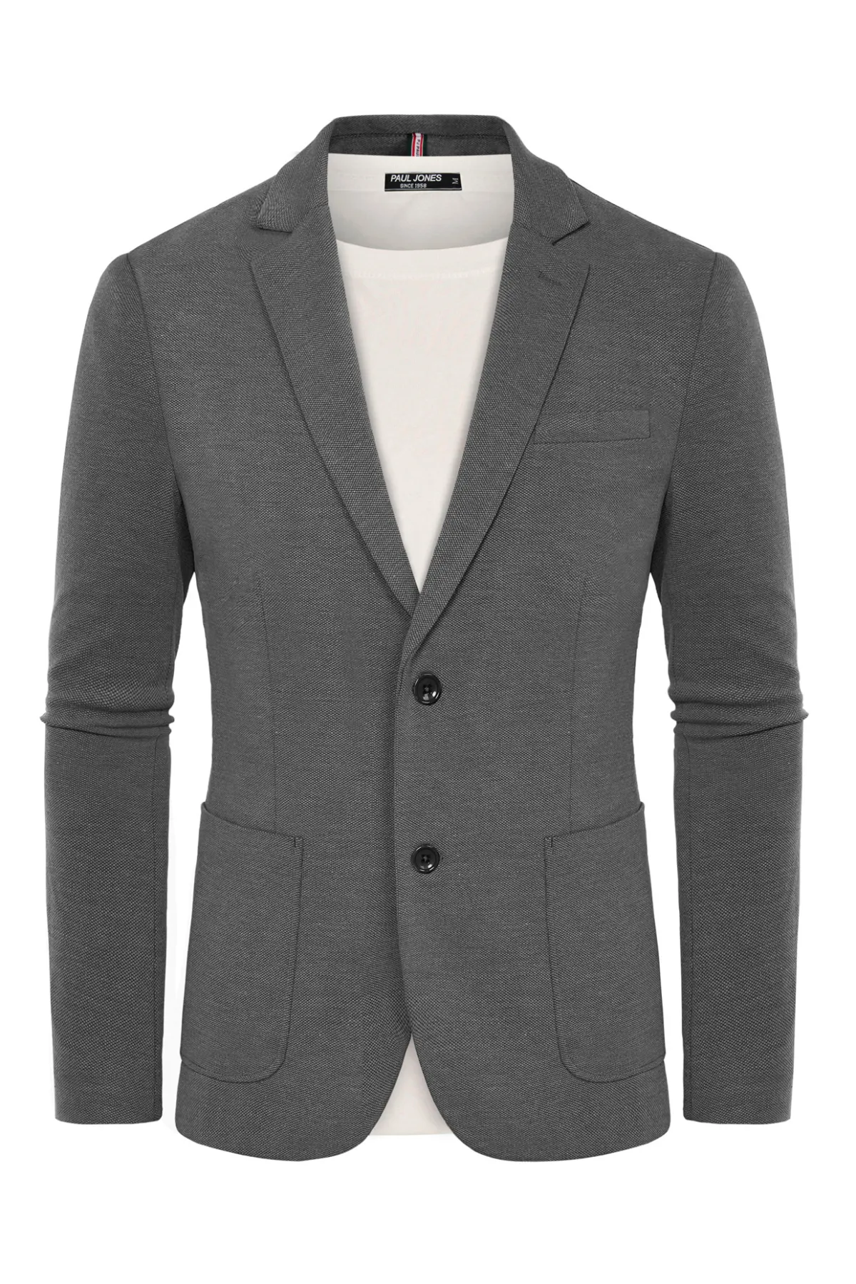 Men's Casual Knit Blazer Suit Jackets Two Button Lightweight Unlined Sport Coat