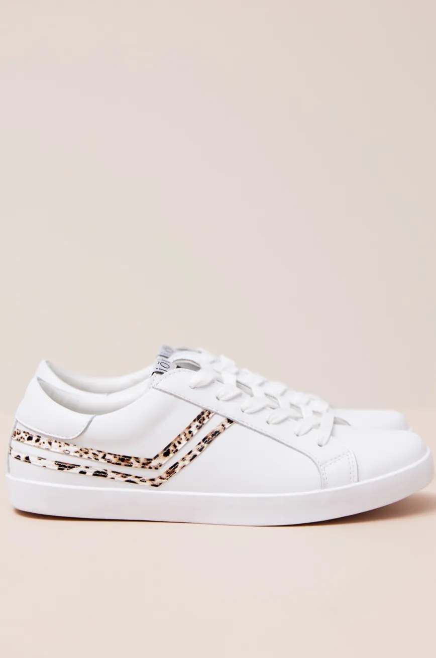 Millie Sneakers - Leopard Stripes