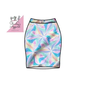 pastel organic Adult pencil skirt