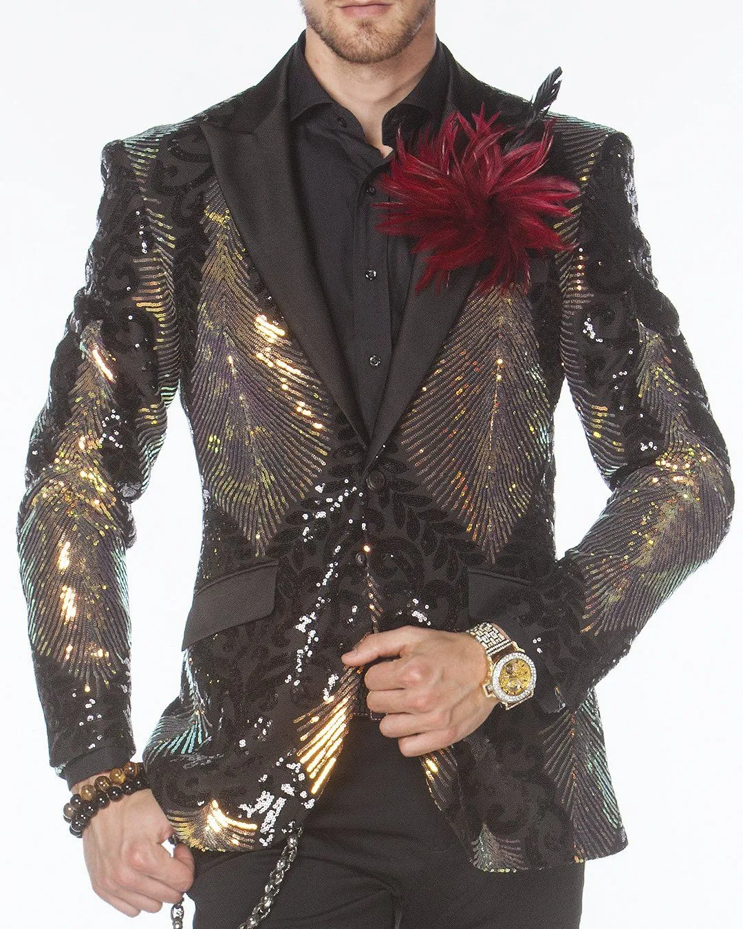 Prom Blazer - Prom Tuxedo - Sequin Blazer - Jupiter Black - Prom 2022