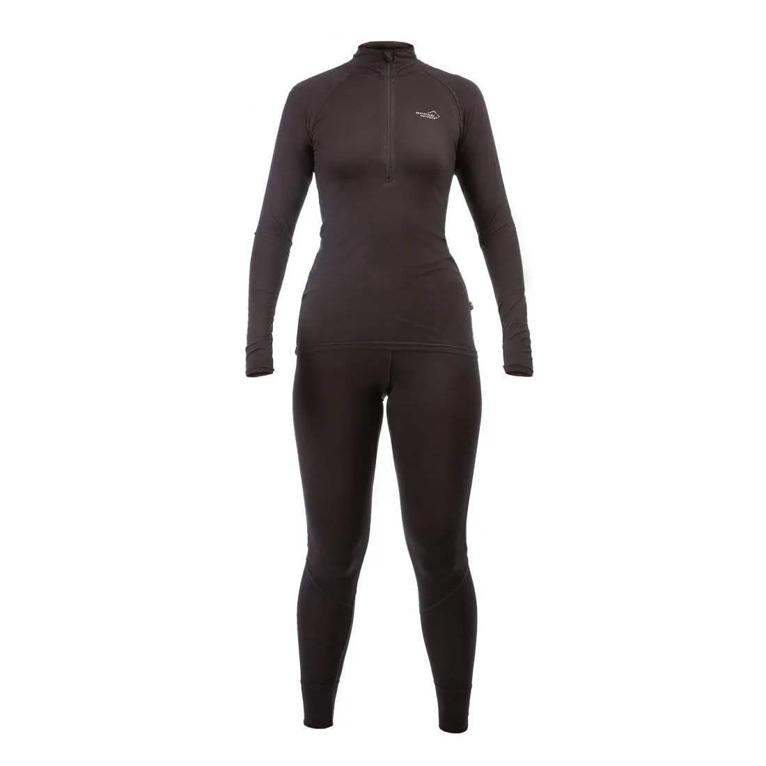 Ultra Bamboo Long Underwear Set Women (Black)