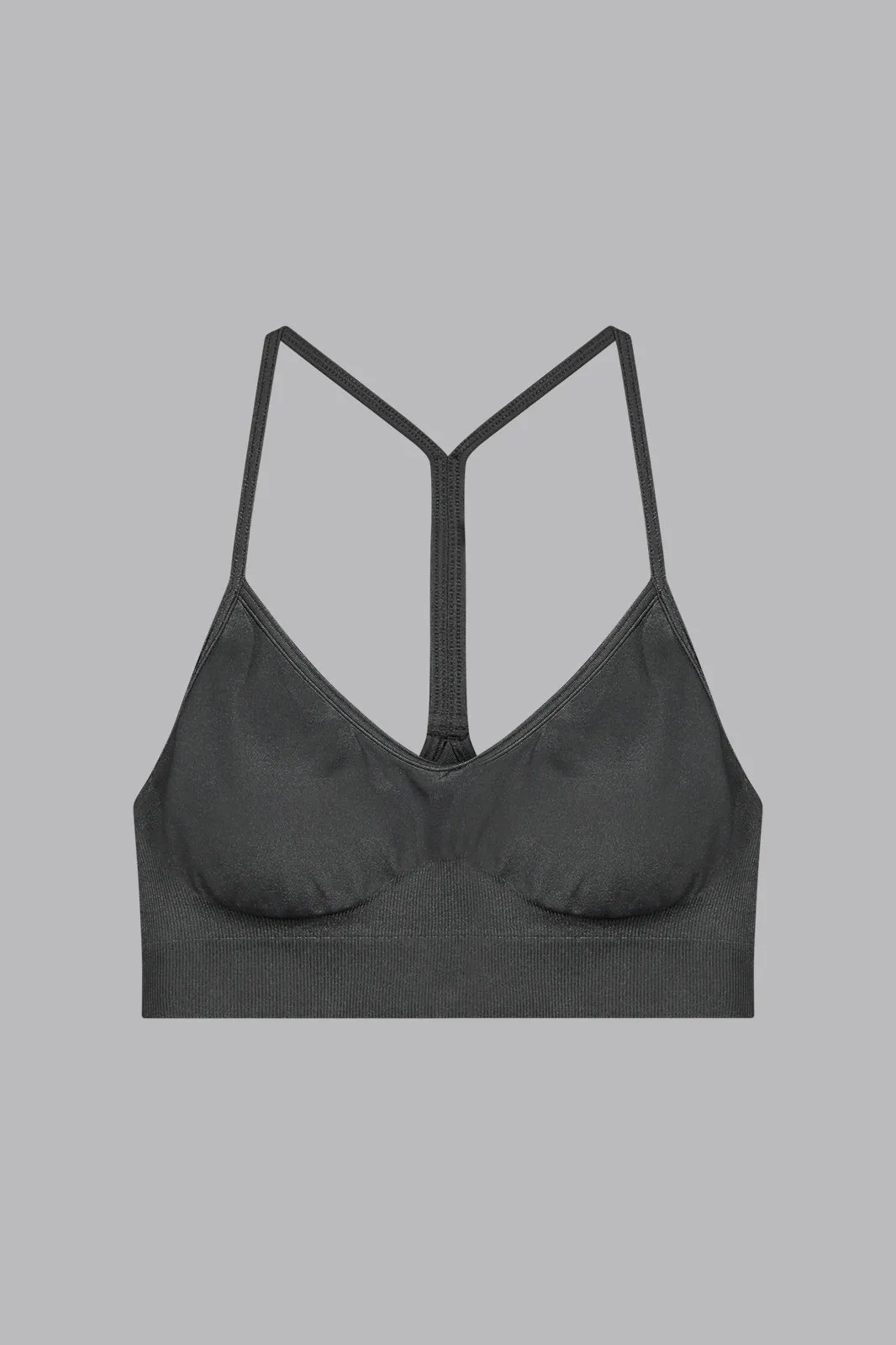 V_COMPRESS SEAMLESS SPORTS BRA - Dark Gray