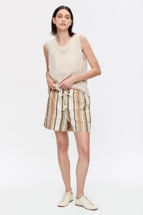 Women's Agaza Short in Olive Stripe